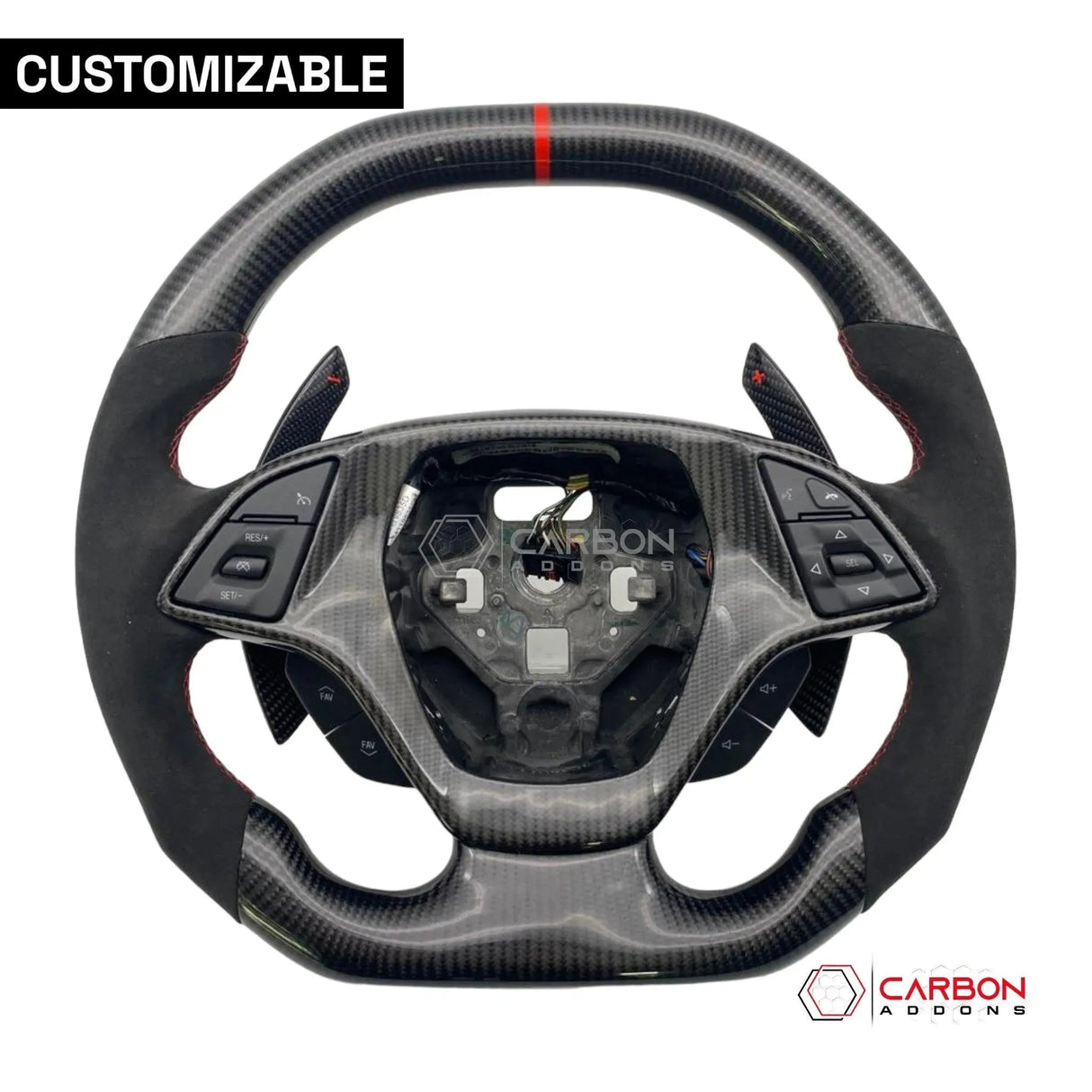 [Complete] Custom Carbon Fiber Steering Wheel C7 Corvette Stingray/Z06/Grand Sport 2014-2019