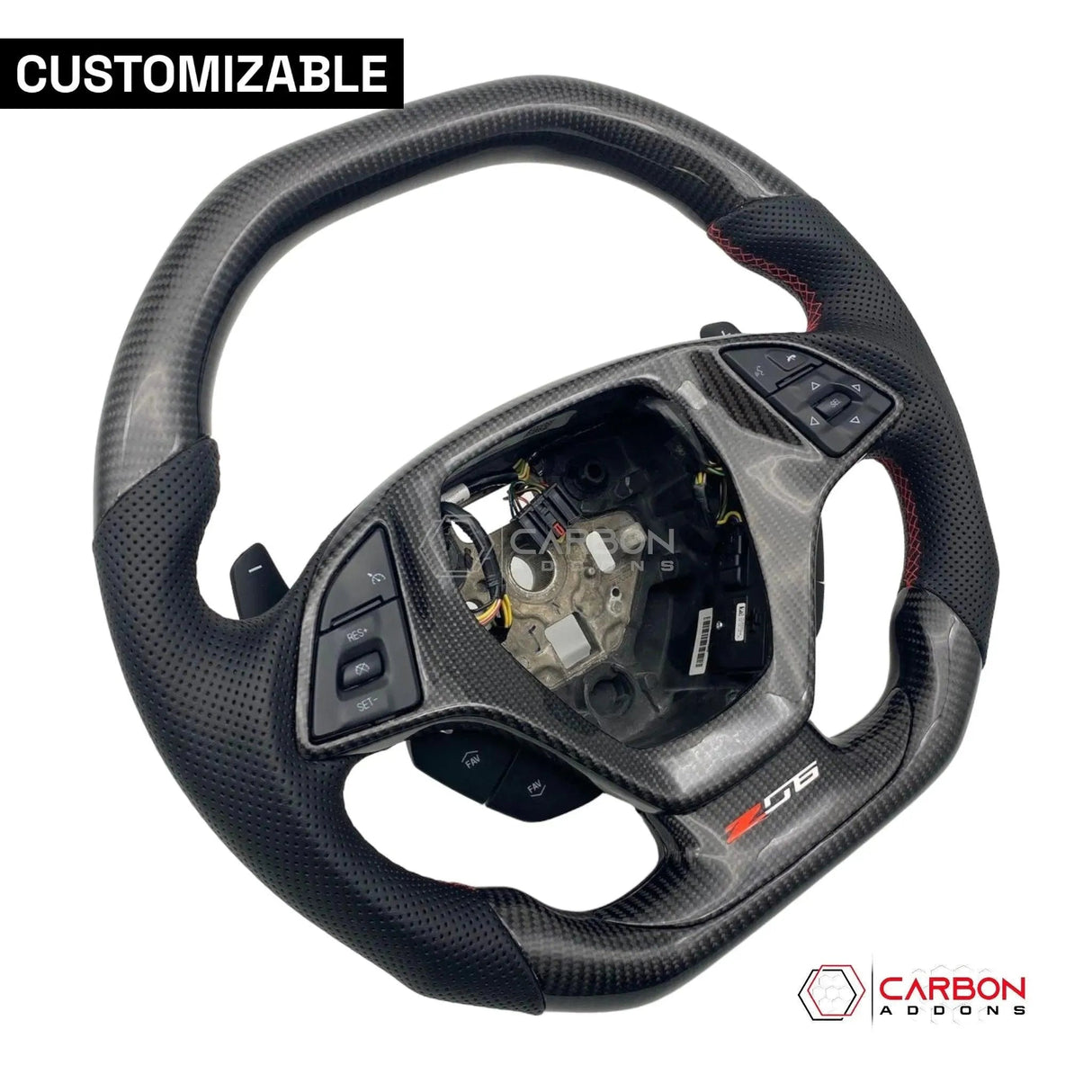[Complete] Custom Carbon Fiber Steering Wheel C7 Corvette Stingray/Z06/Grand Sport 2014-2019