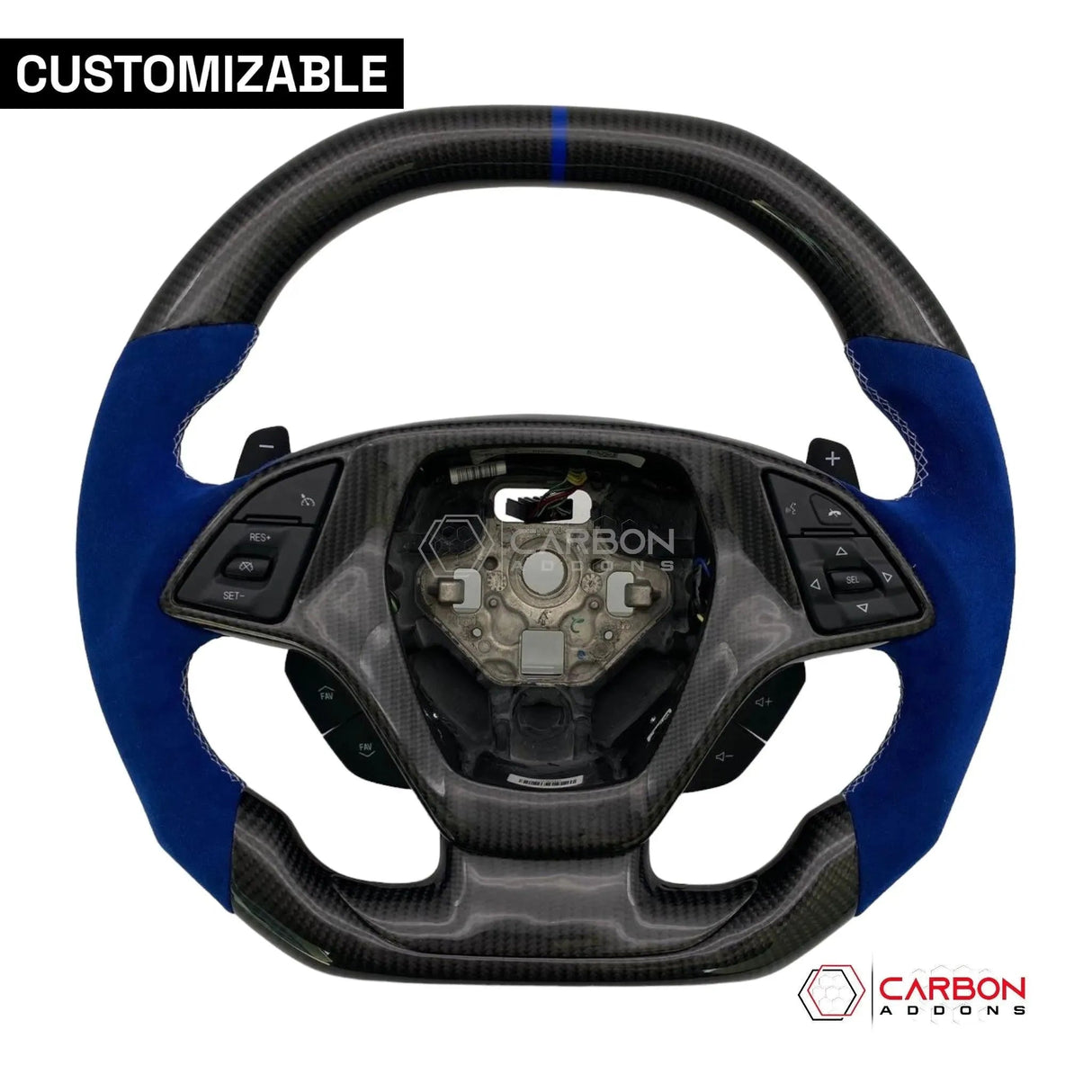 [Complete] Custom Carbon Fiber Steering Wheel C7 Corvette Stingray/Z06/Grand Sport 2014-2019