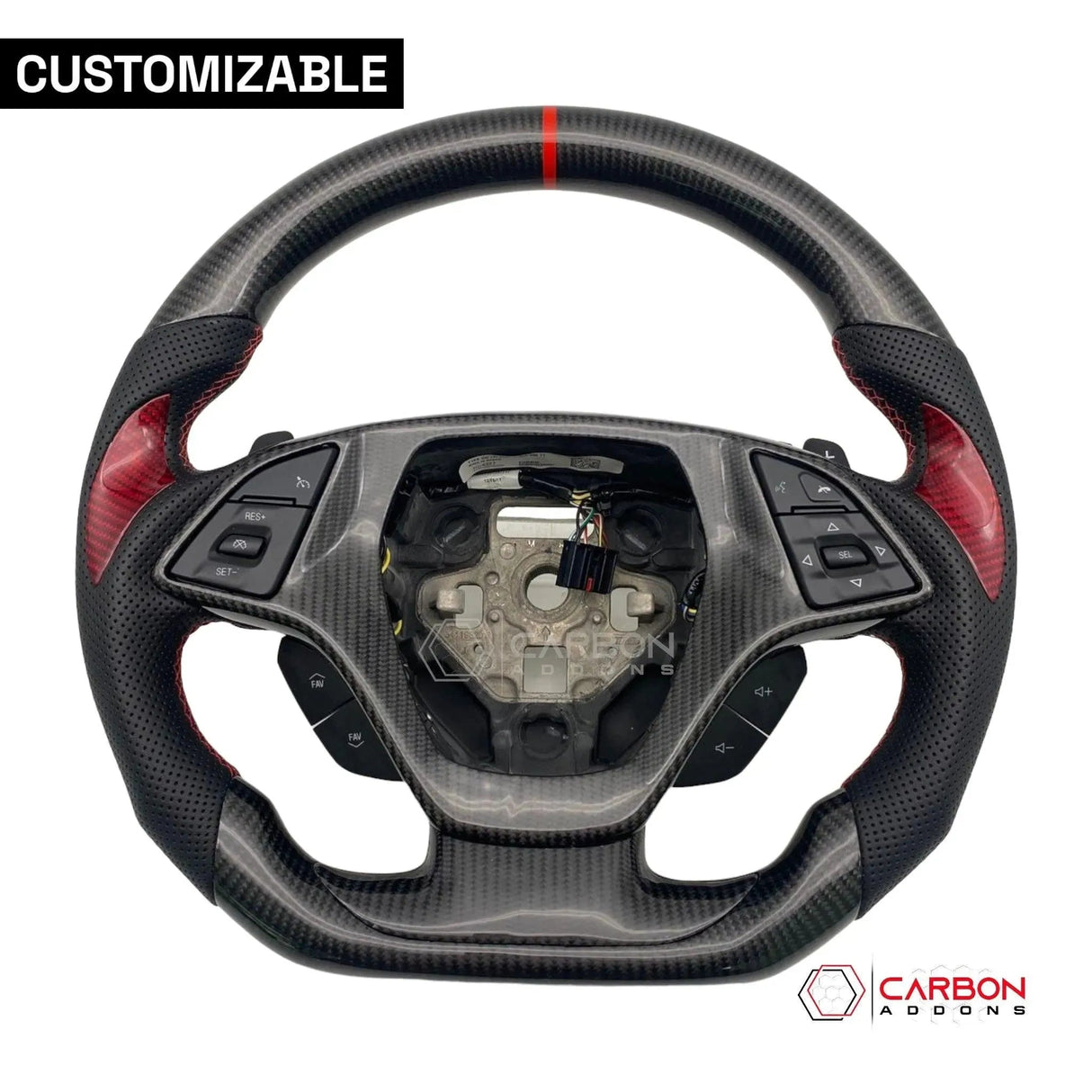 [Complete] Custom Carbon Fiber Steering Wheel C7 Corvette Stingray/Z06/Grand Sport 2014-2019