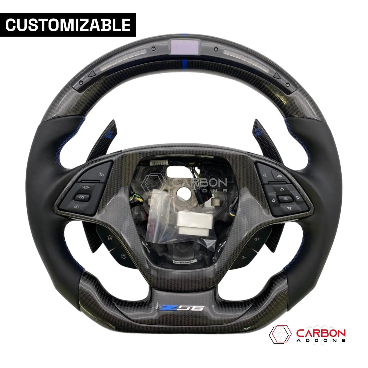[Complete] Custom Carbon Fiber Steering Wheel C7 Corvette Stingray/Z06/Grand Sport 2014-2019
