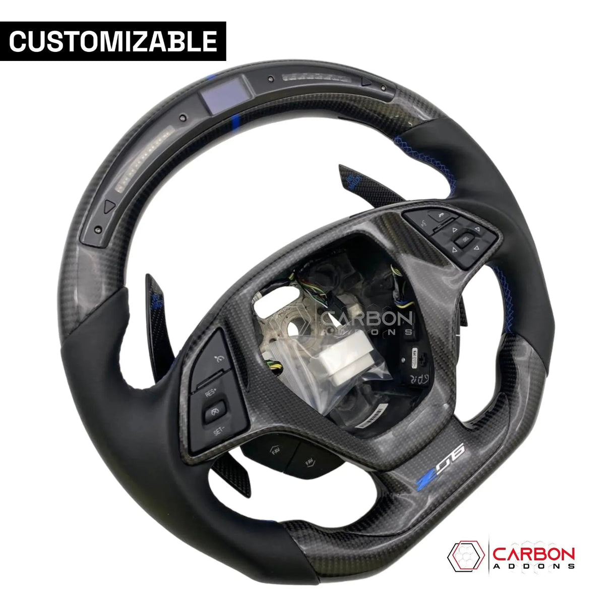 [Complete] Custom Carbon Fiber Steering Wheel C7 Corvette Stingray/Z06/Grand Sport 2014-2019