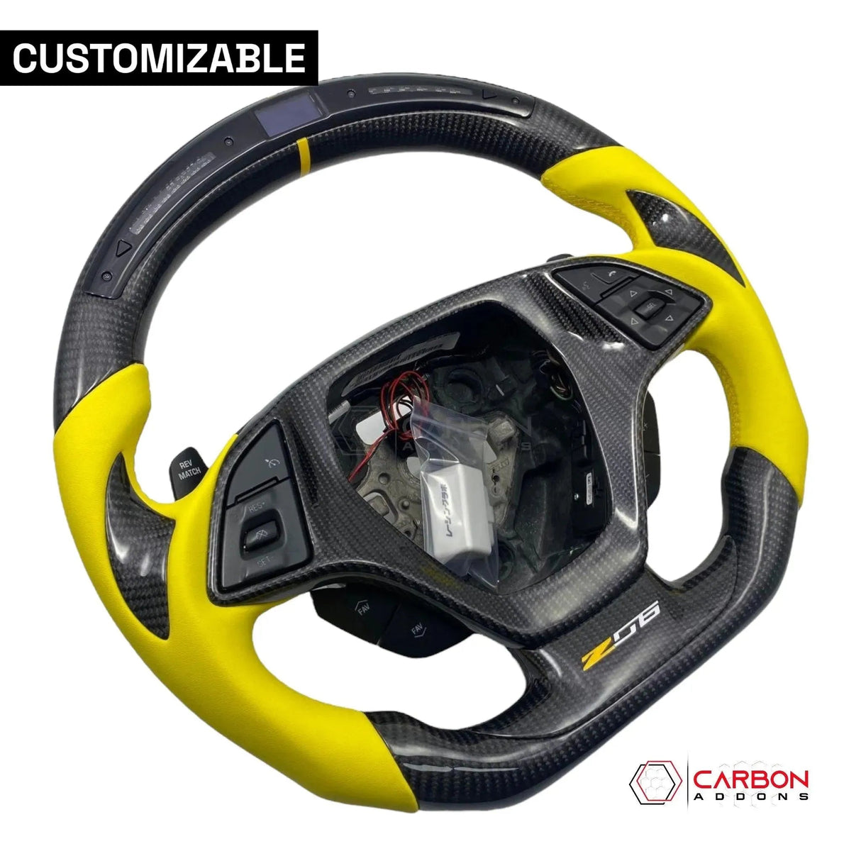 [Complete] Custom Carbon Fiber Steering Wheel C7 Corvette Stingray/Z06/Grand Sport 2014-2019