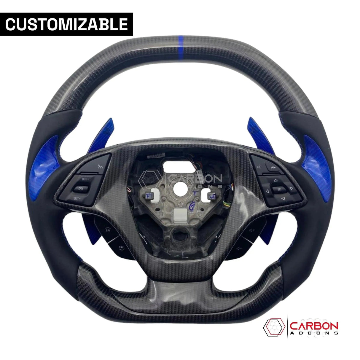 [Complete] Custom Carbon Fiber Steering Wheel C7 Corvette Stingray/Z06/Grand Sport 2014-2019