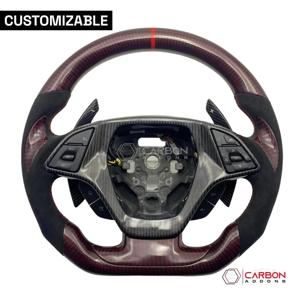 [Complete] Custom Carbon Fiber Steering Wheel C7 Corvette Stingray/Z06/Grand Sport 2014-2019