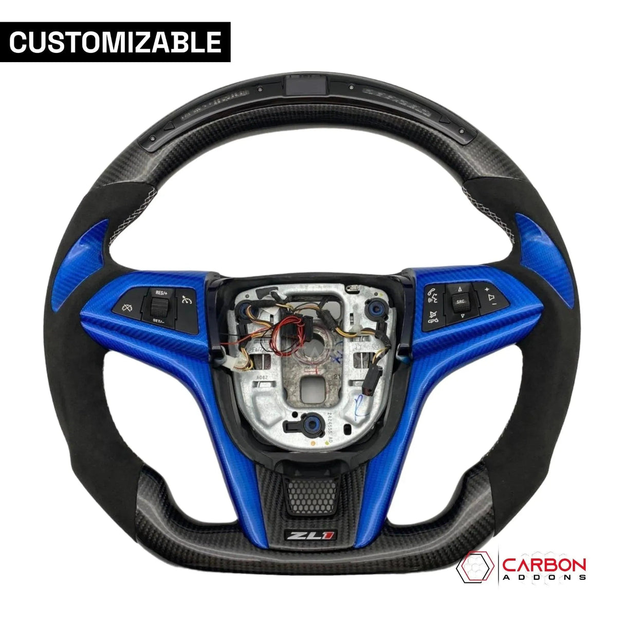 [Complete] Custom Carbon Fiber Steering Wheel For 2012-2015 Chevy Camaro