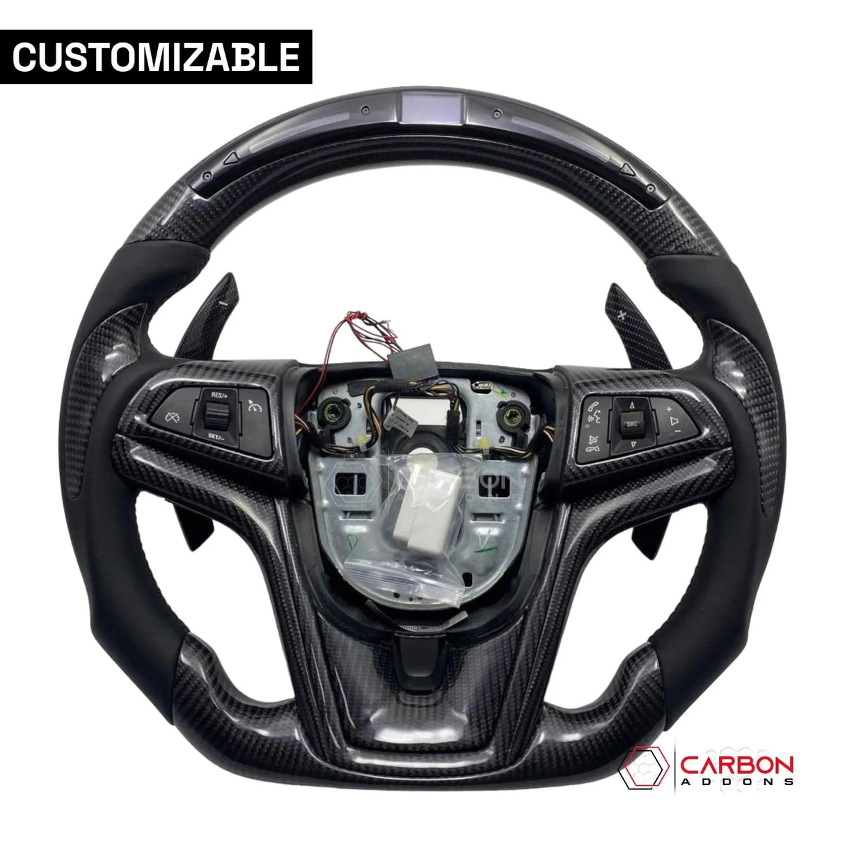 [Complete] Custom Carbon Fiber Steering Wheel For 2012-2015 Chevy Camaro