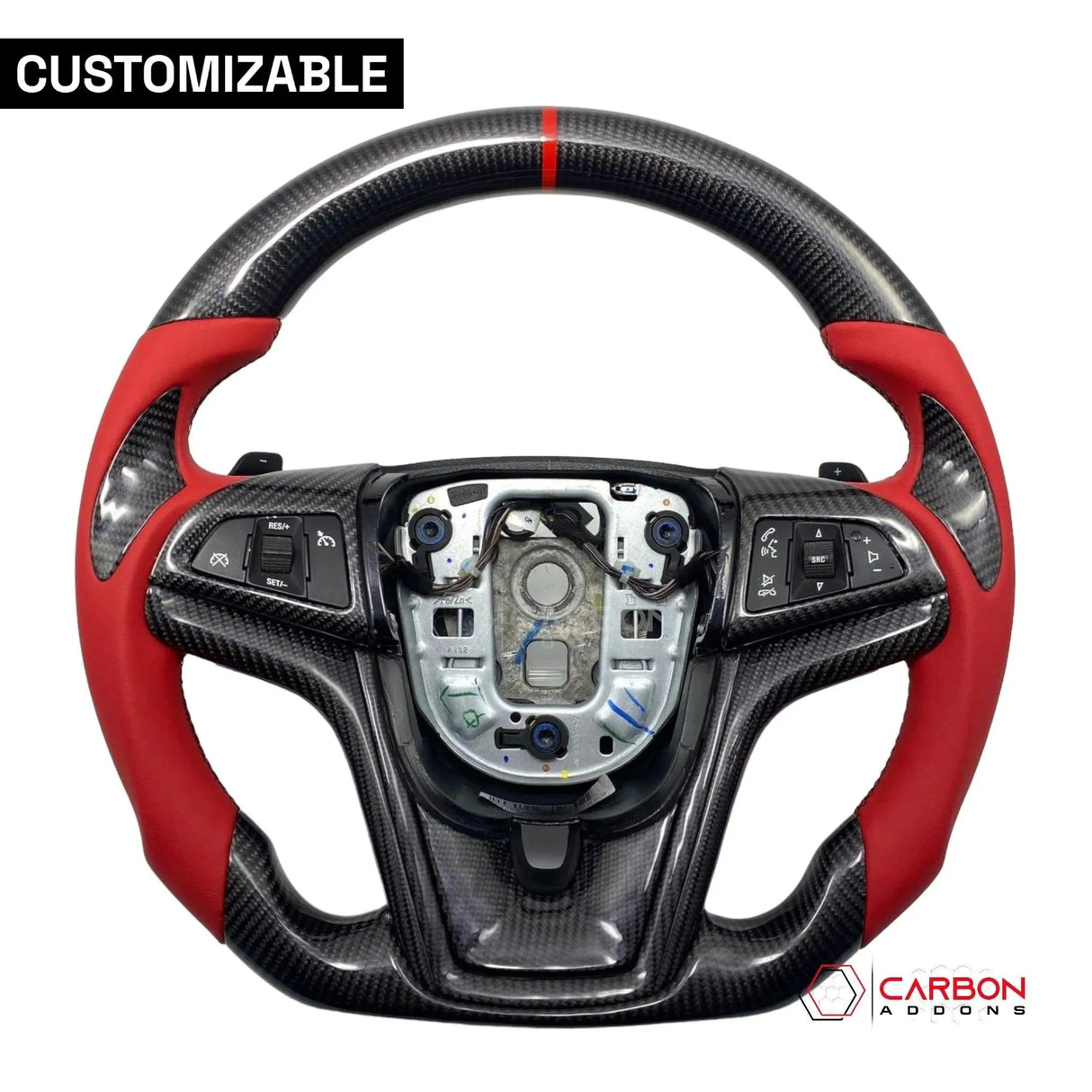 [Complete] Custom Carbon Fiber Steering Wheel For 2012-2015 Chevy Camaro
