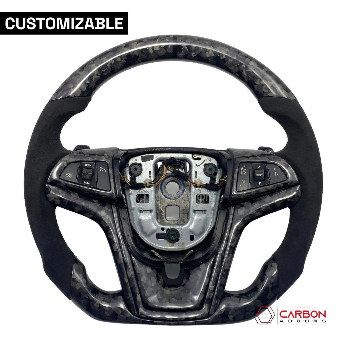 [Complete] Custom Carbon Fiber Steering Wheel For 2012-2015 Chevy Camaro
