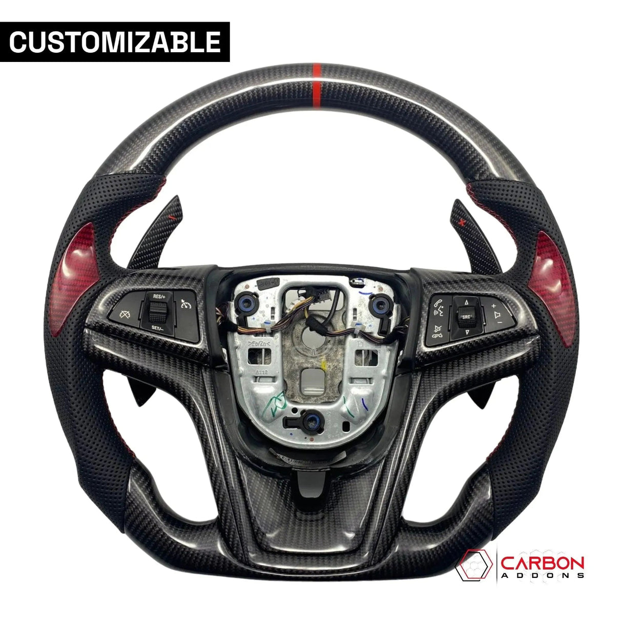 [Complete] Custom Carbon Fiber Steering Wheel For 2012-2015 Chevy Camaro