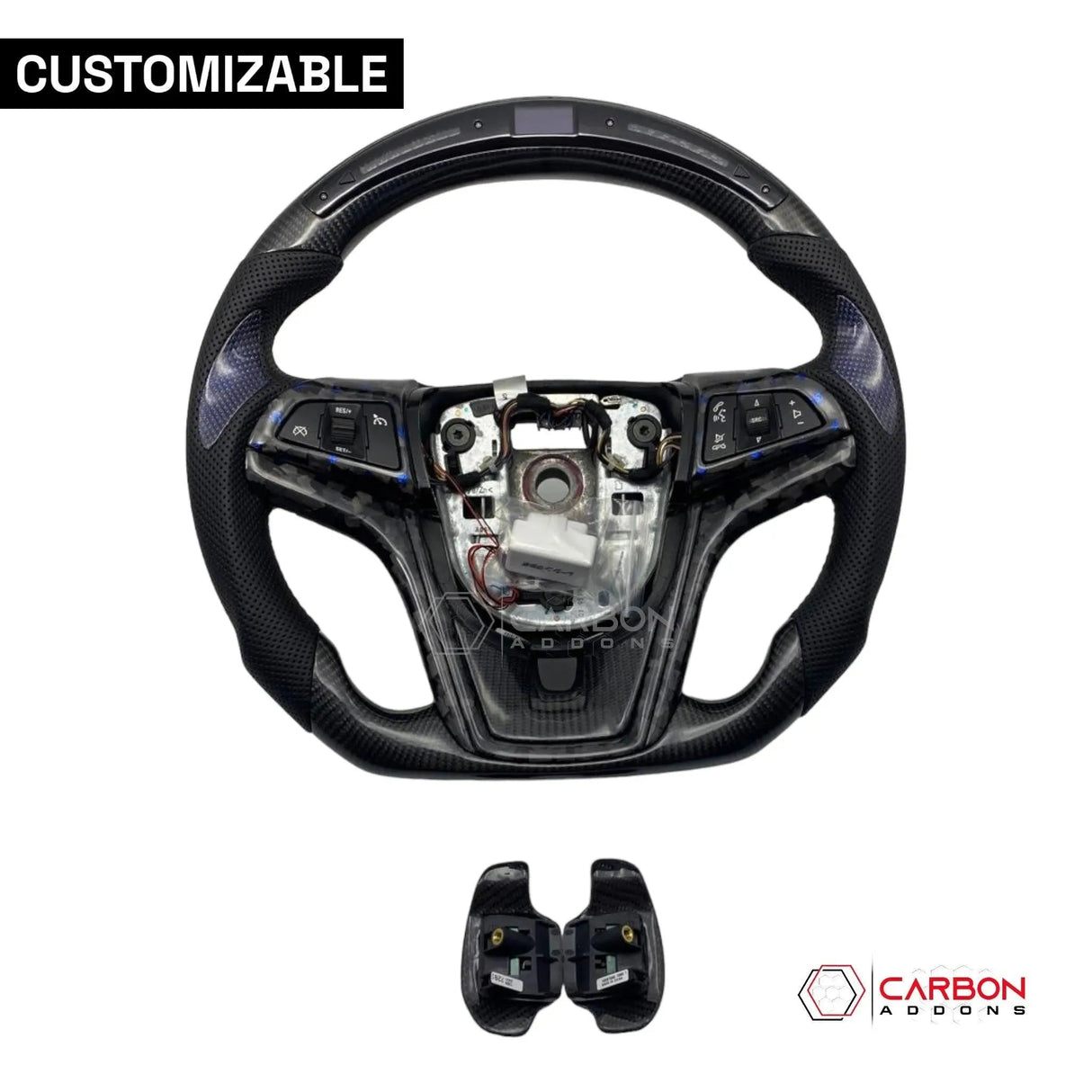 [Complete] Custom Carbon Fiber Steering Wheel For 2012-2015 Chevy Camaro