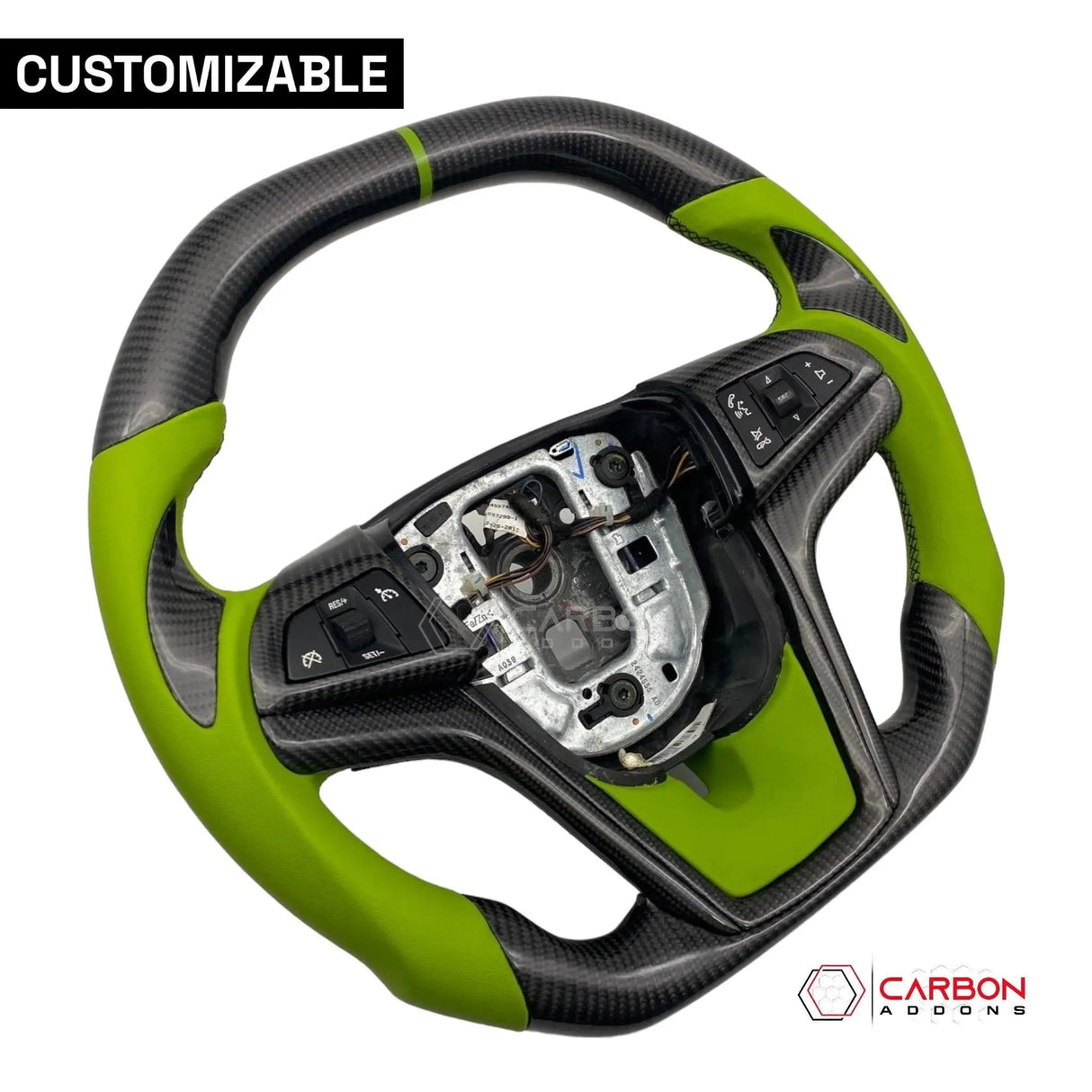 [Complete] Custom Carbon Fiber Steering Wheel For 2012-2015 Chevy Camaro