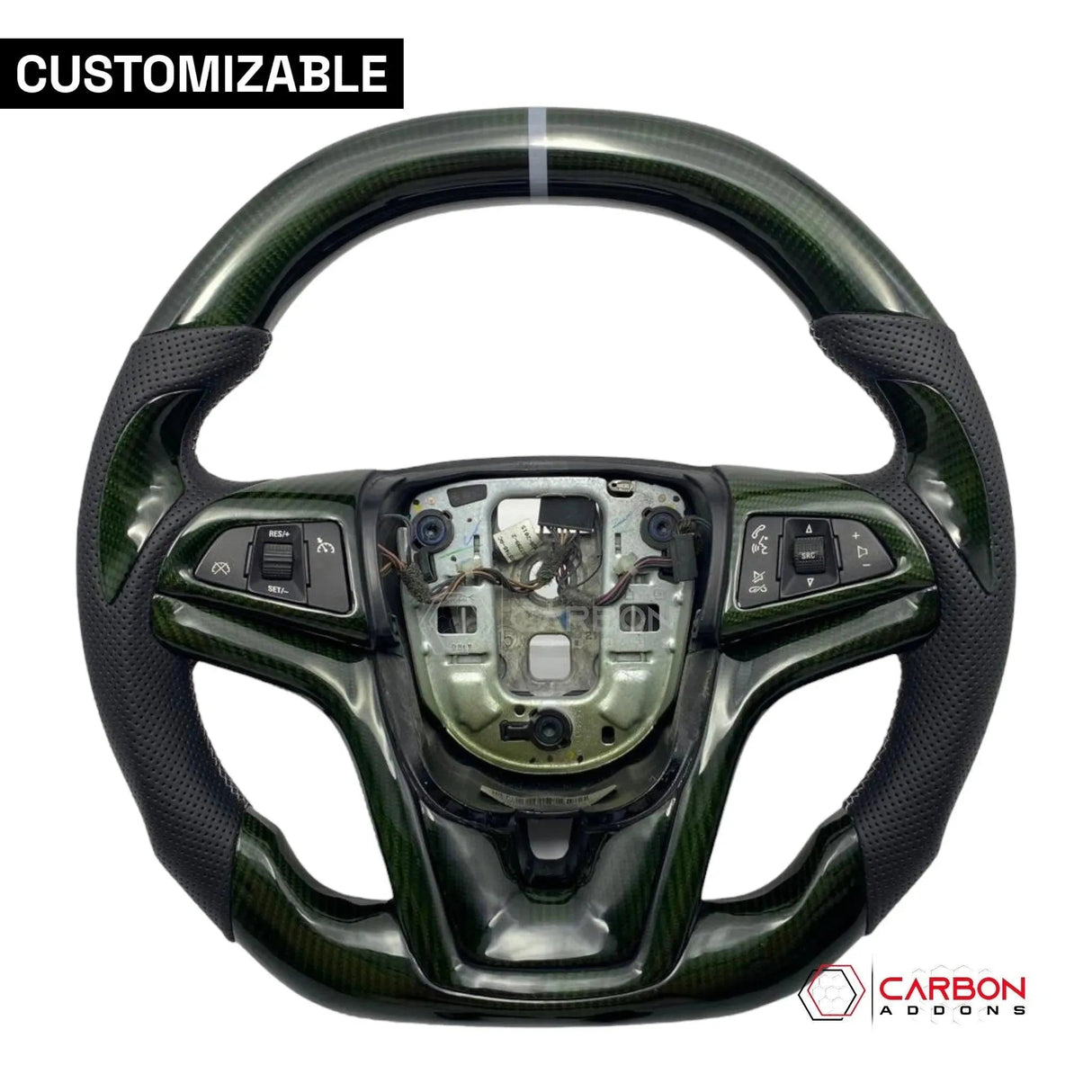 [Complete] Custom Carbon Fiber Steering Wheel For 2012-2015 Chevy Camaro