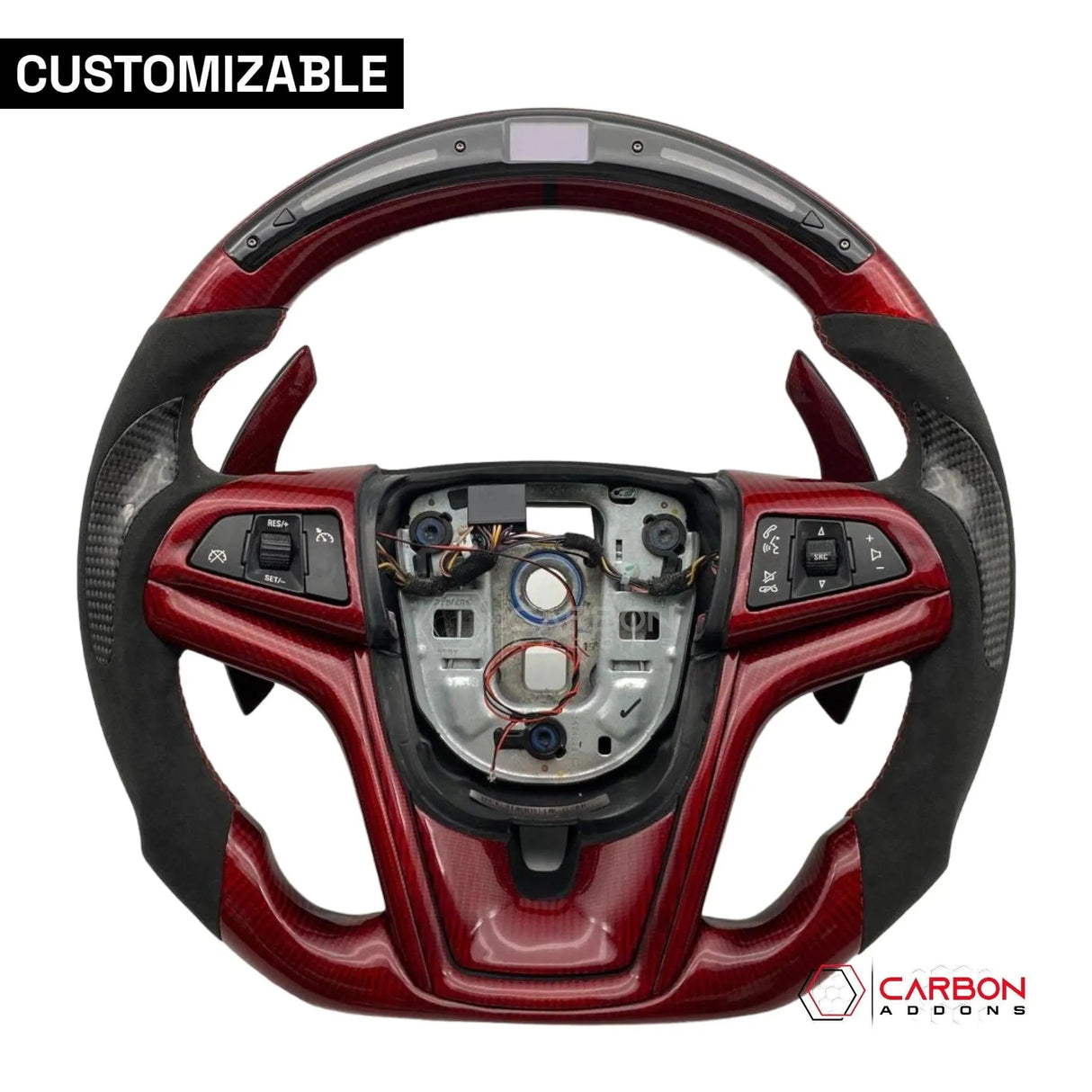 [Complete] Custom Carbon Fiber Steering Wheel For 2012-2015 Chevy Camaro