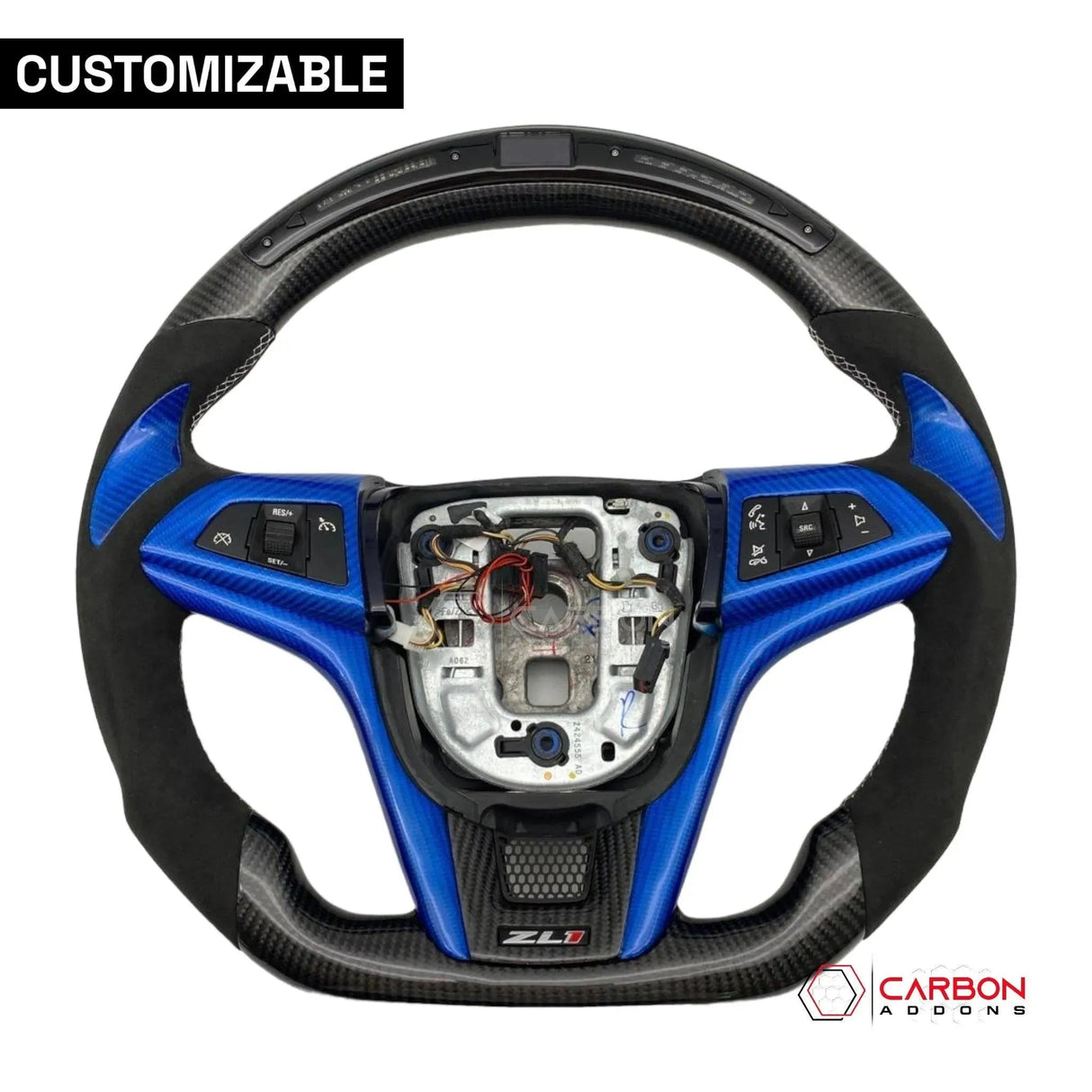 [Complete] Custom Carbon Fiber Steering Wheel For 2012-2015 Chevy Camaro