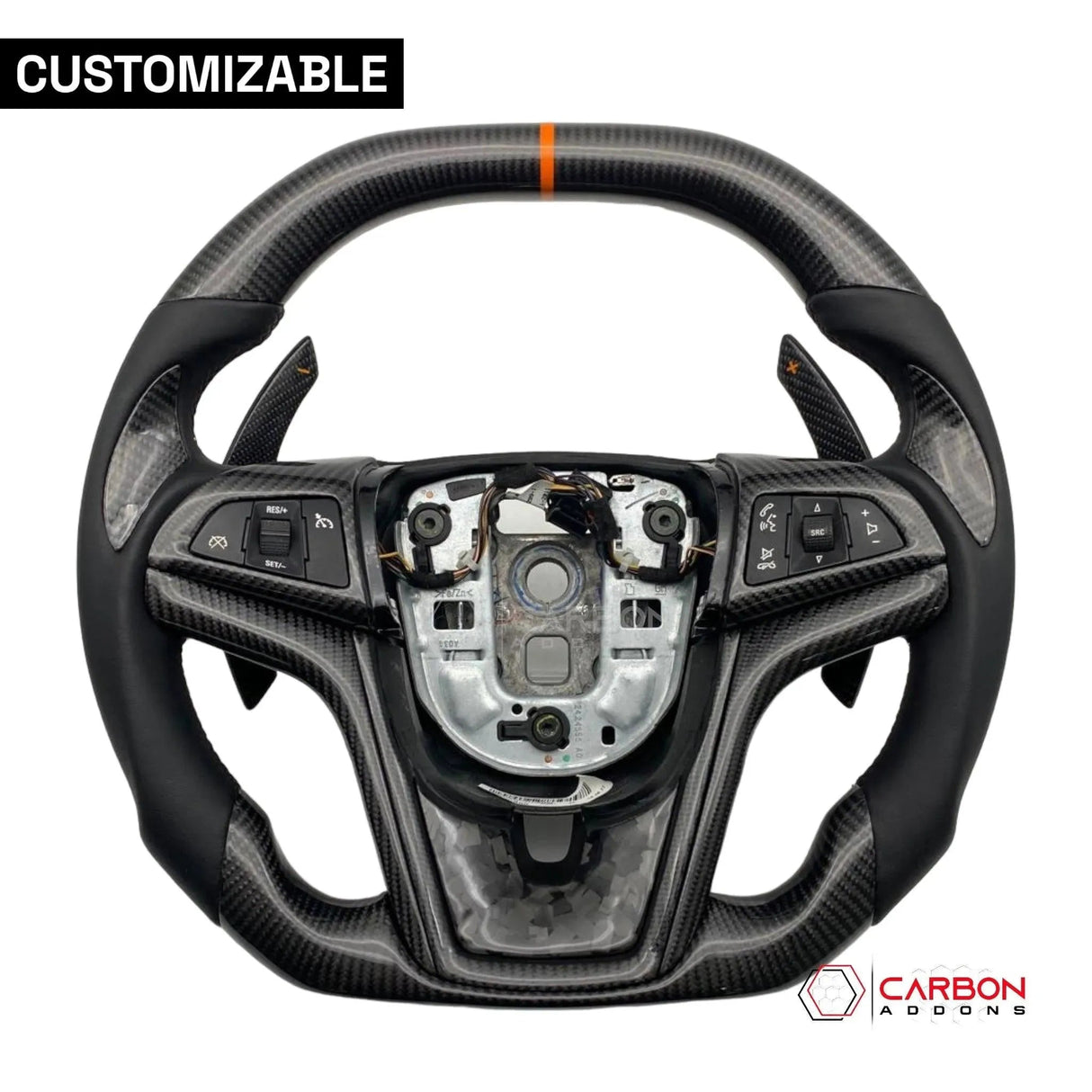 [Complete] Custom Carbon Fiber Steering Wheel For 2012-2015 Chevy Camaro