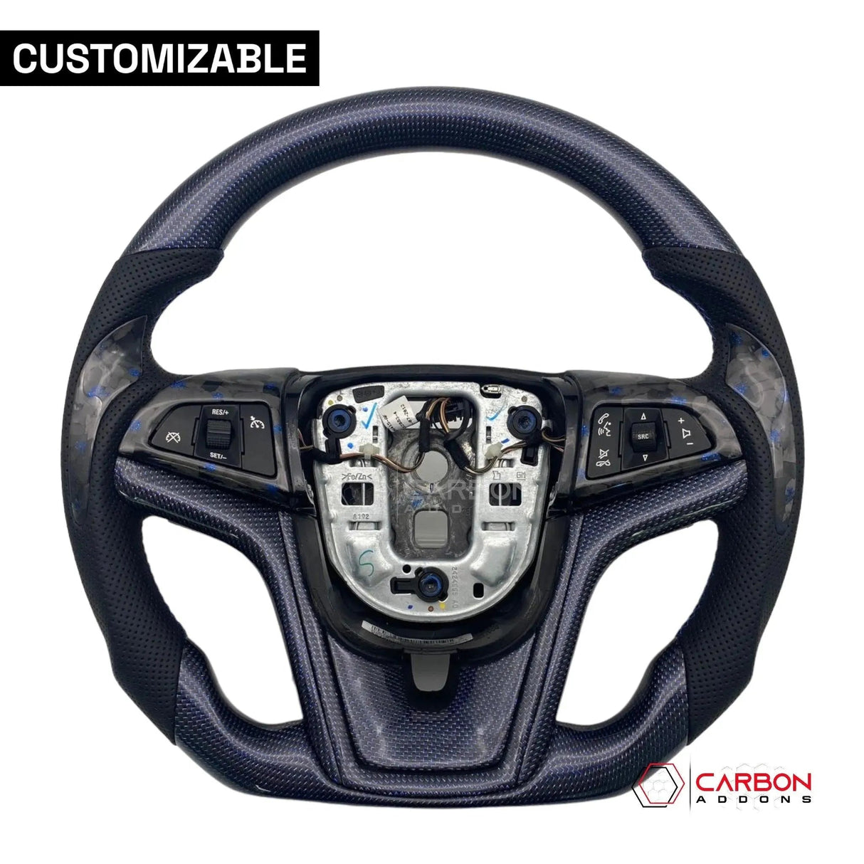 [Complete] Custom Carbon Fiber Steering Wheel For 2012-2015 Chevy Camaro