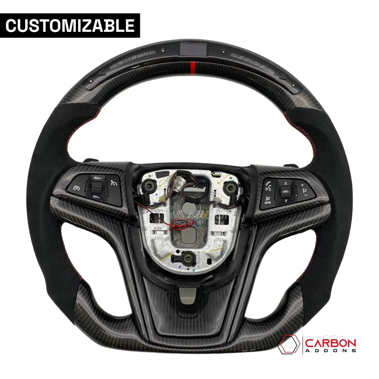 [Complete] Custom Carbon Fiber Steering Wheel For 2012-2015 Chevy Camaro