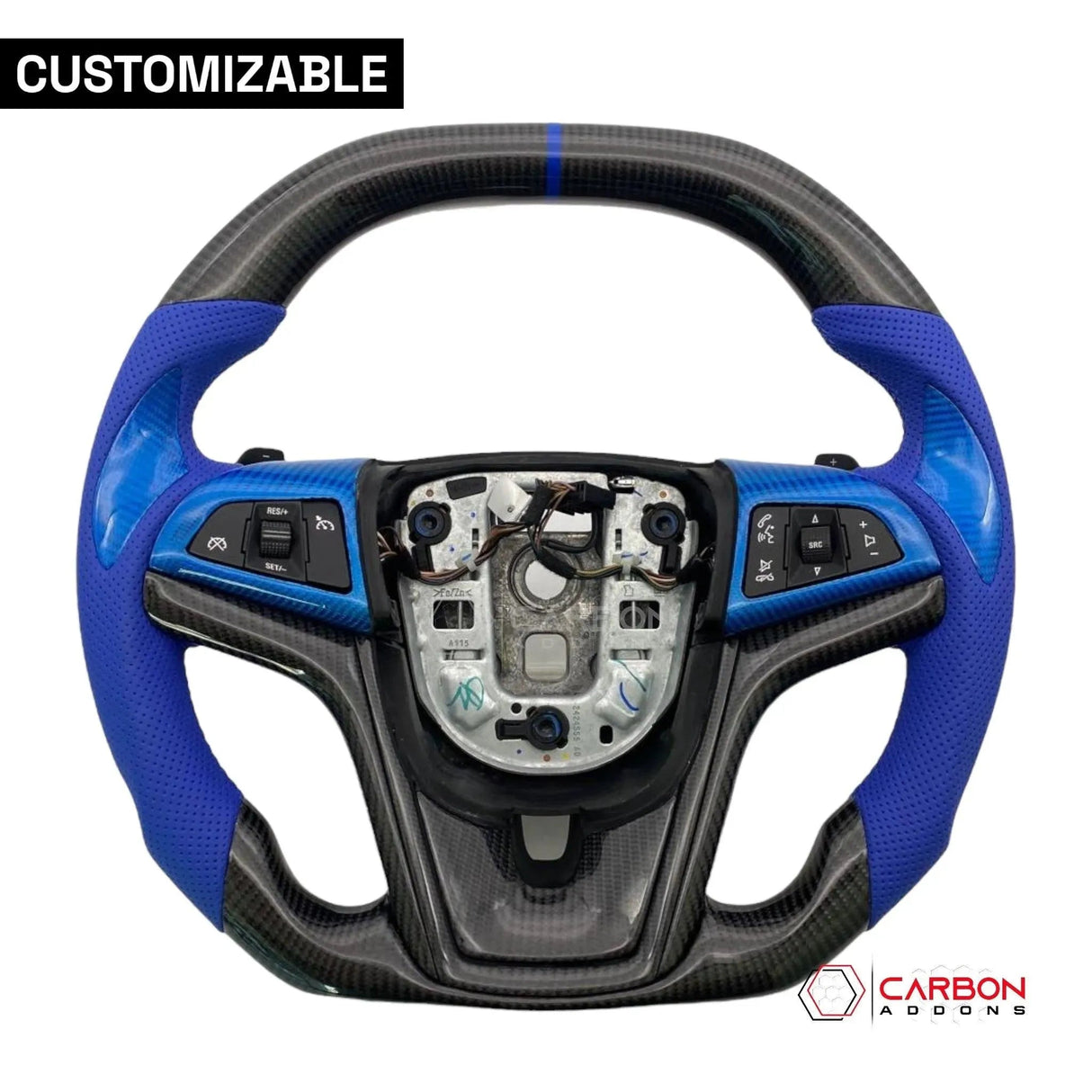[Complete] Custom Carbon Fiber Steering Wheel For 2012-2015 Chevy Camaro