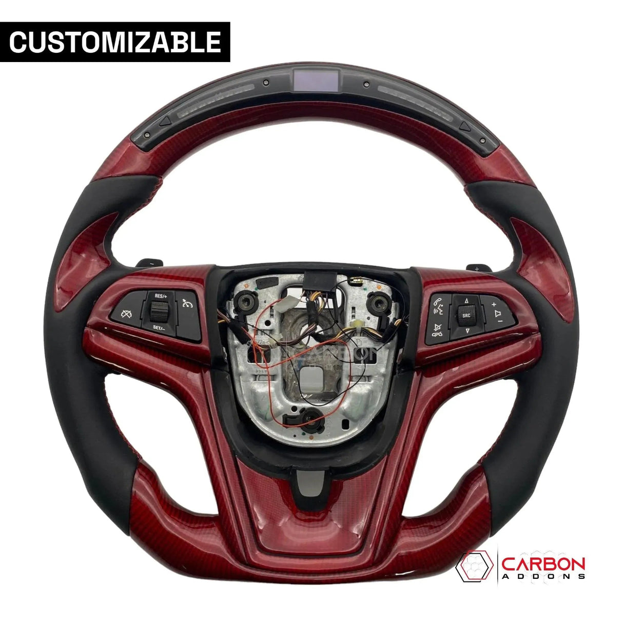 [Complete] Custom Carbon Fiber Steering Wheel For 2012-2015 Chevy Camaro