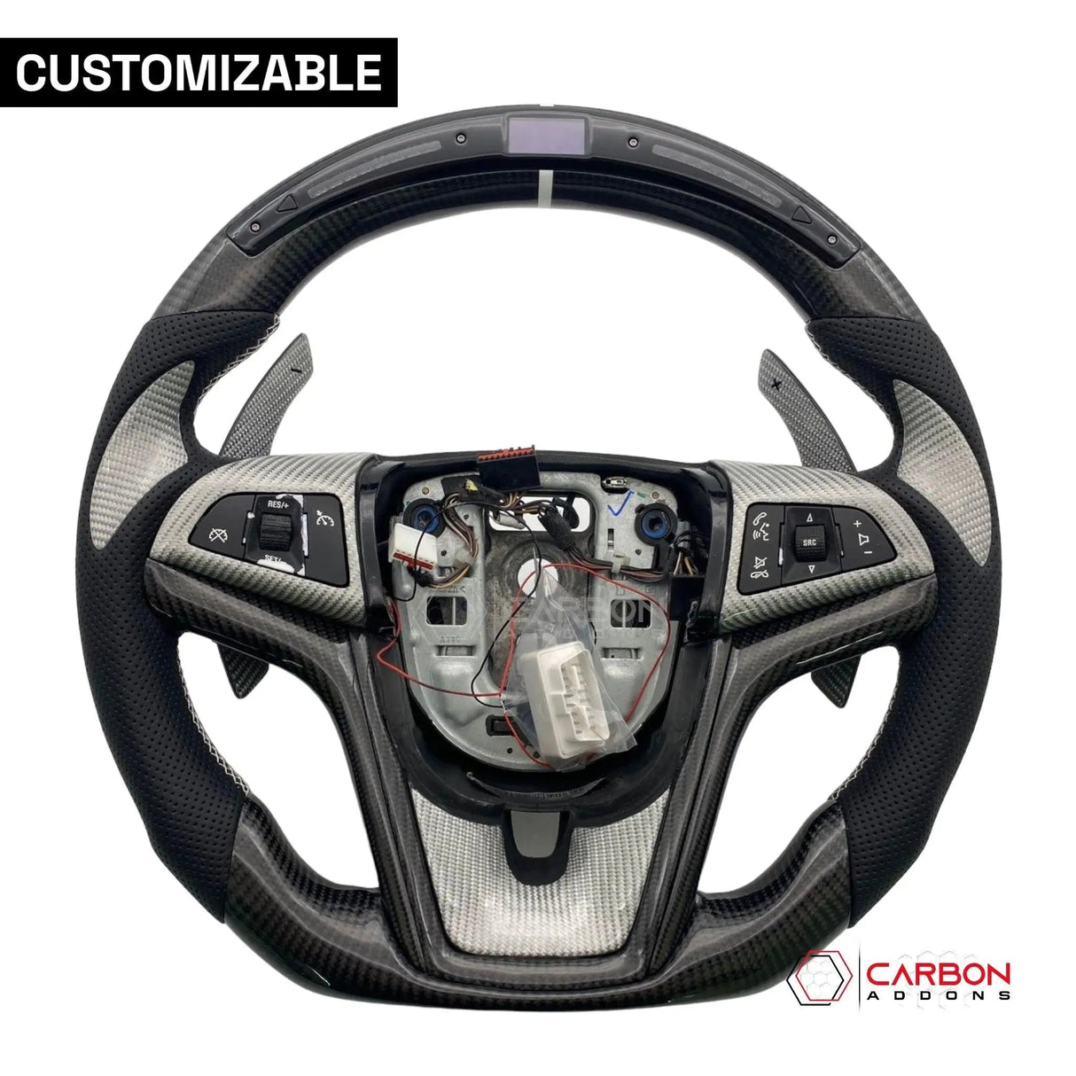 [Complete] Custom Carbon Fiber Steering Wheel For 2012-2015 Chevy Camaro