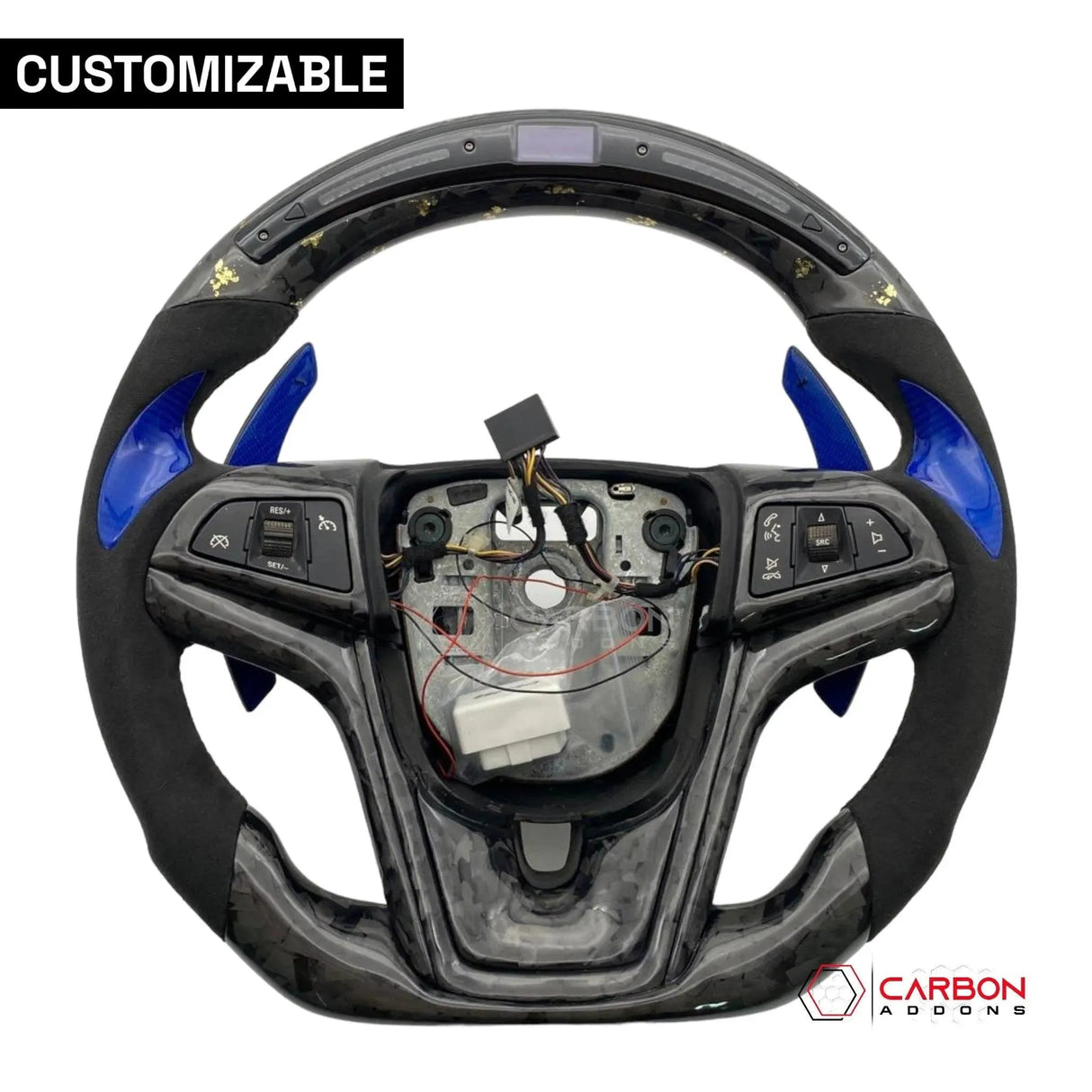 [Complete] Custom Carbon Fiber Steering Wheel For 2012-2015 Chevy Camaro