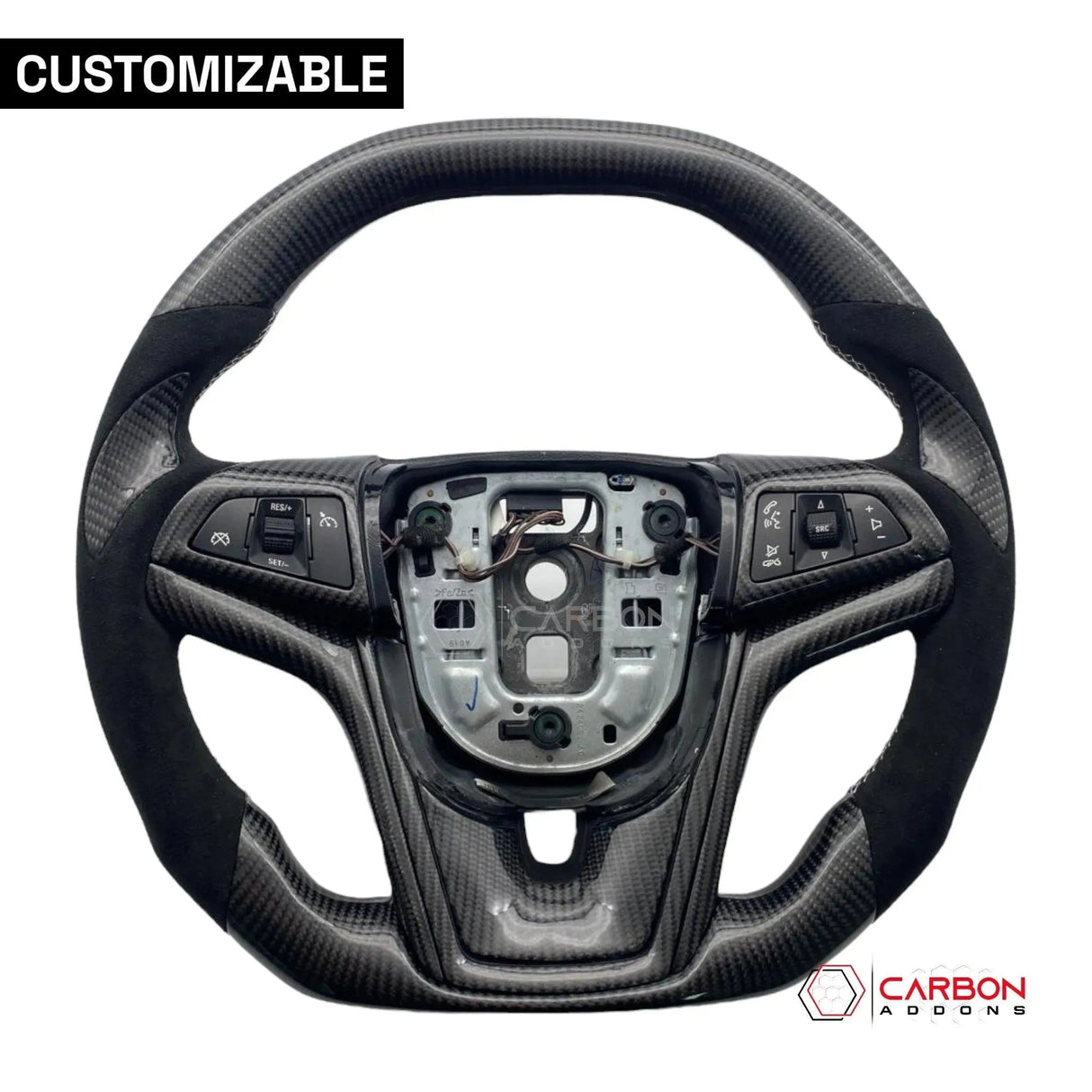 [Complete] Custom Carbon Fiber Steering Wheel For 2012-2015 Chevy Camaro