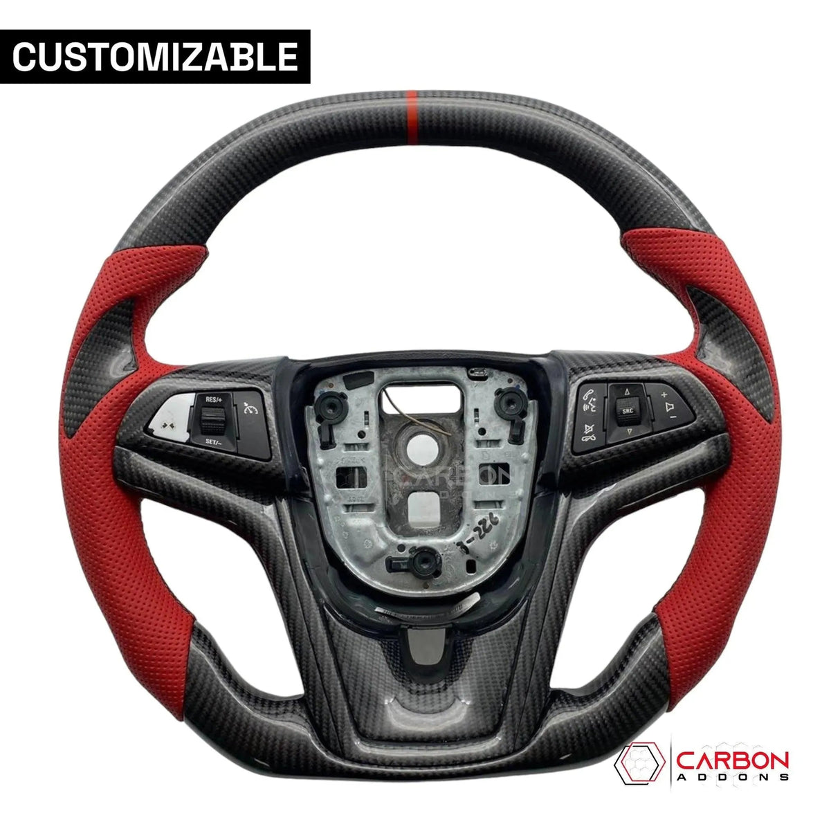 [Complete] Custom Carbon Fiber Steering Wheel For 2012-2015 Chevy Camaro
