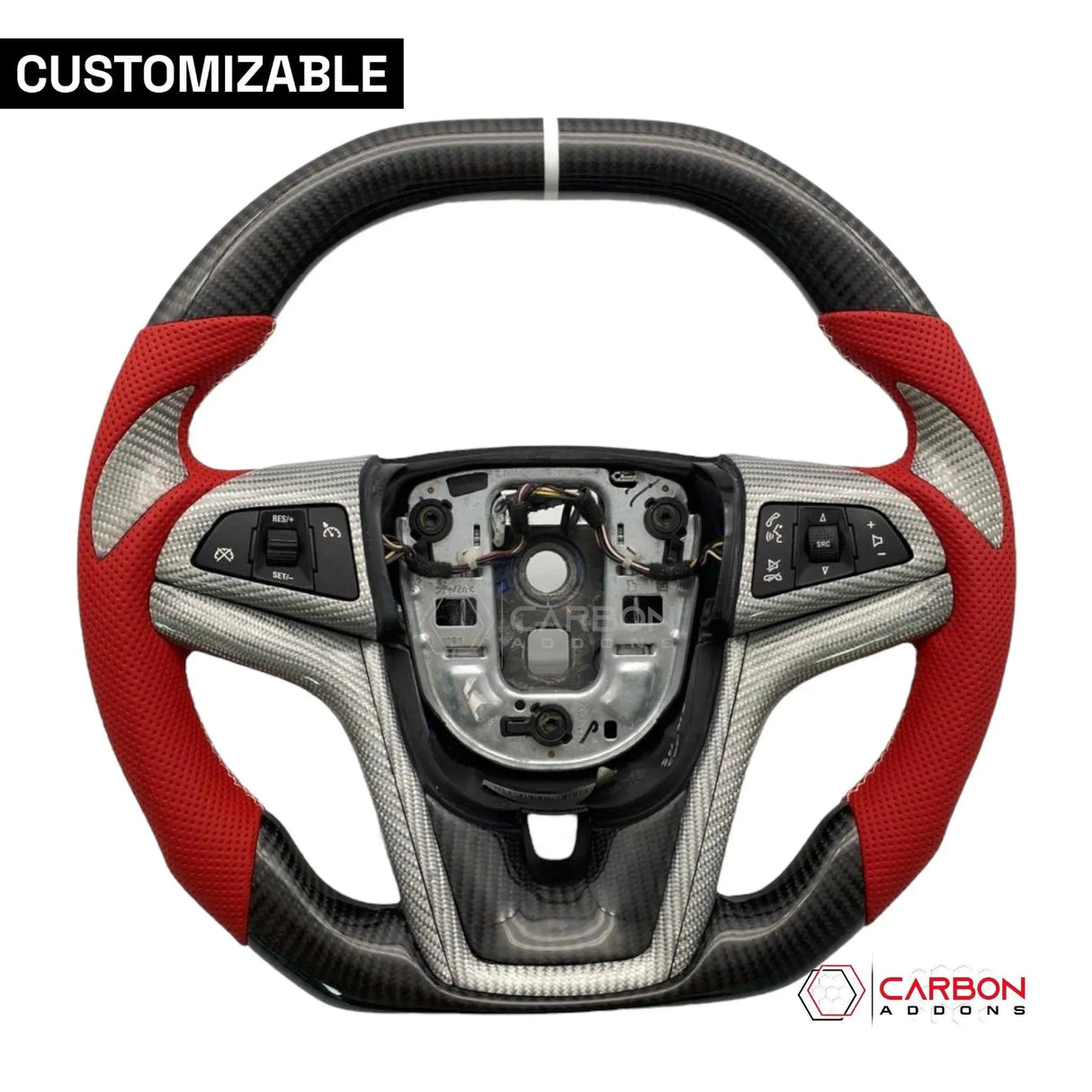 [Complete] Custom Carbon Fiber Steering Wheel For 2012-2015 Chevy Camaro