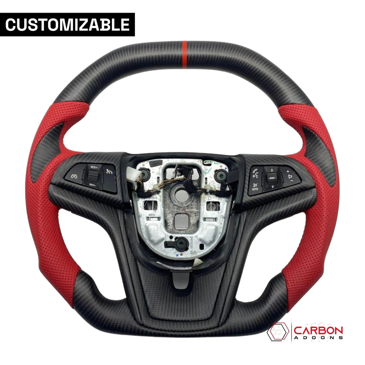 [Complete] Custom Carbon Fiber Steering Wheel For 2012-2015 Chevy Camaro
