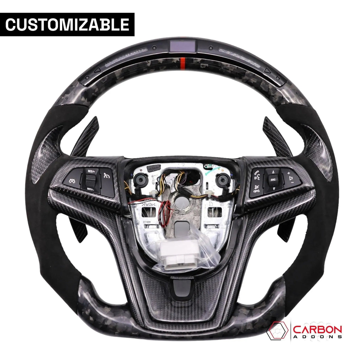 [Complete] Custom Carbon Fiber Steering Wheel For 2012-2015 Chevy Camaro