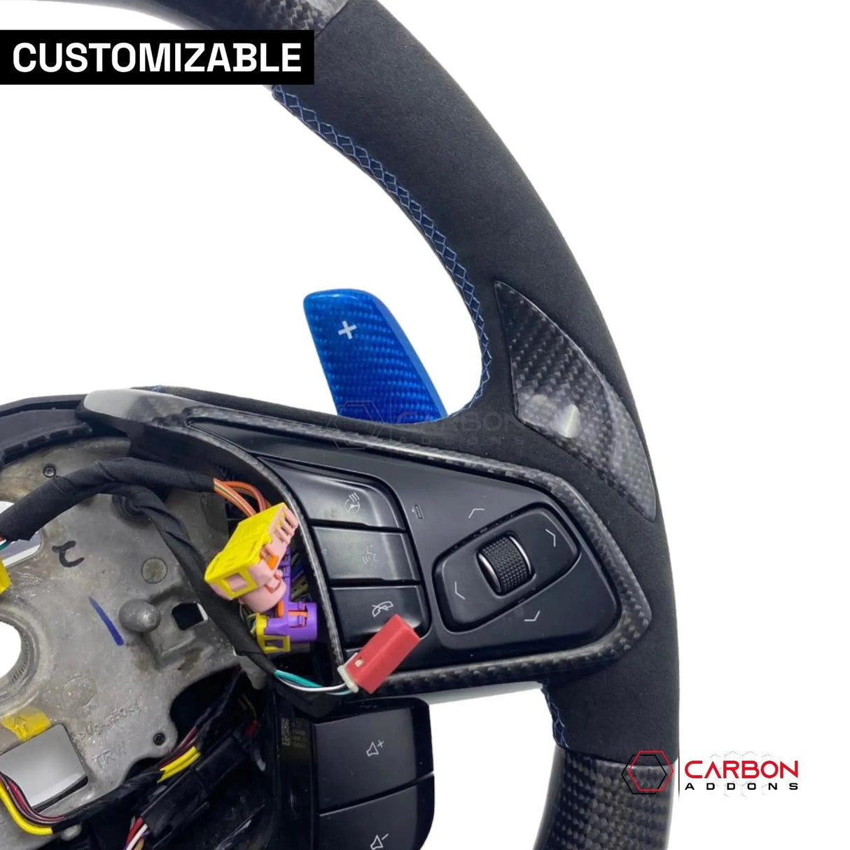 [Complete/Heated] C8 Corvette 2020+ Customizable Carbon Fiber Steering Wheel