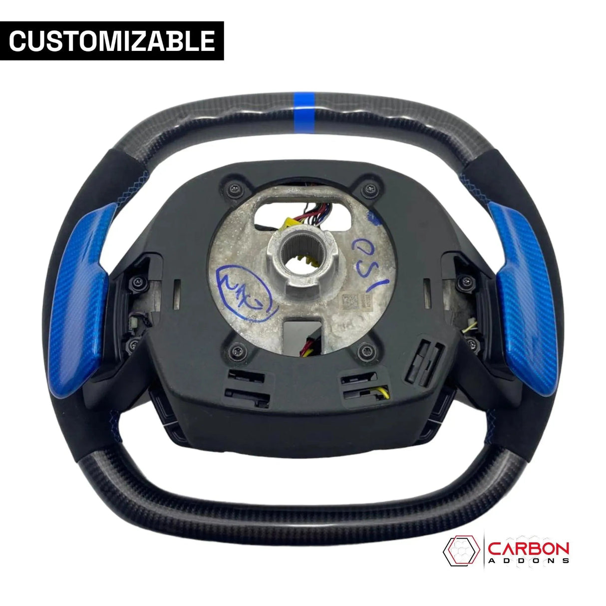 [Complete/Heated] C8 Corvette 2020+ Customizable Carbon Fiber Steering Wheel