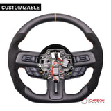 [Complete/Heated] Custom Carbon Fiber Steering Wheel for 2015-2023 Mustang