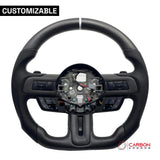 [Complete/Heated] Custom Carbon Fiber Steering Wheel for 2015-2023 Mustang
