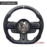 [Complete/Heated] Custom Carbon Fiber Steering Wheel for 2015-2023 Mustang