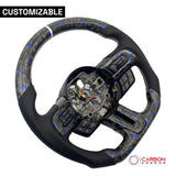 [Complete/Heated] Custom Carbon Fiber Steering Wheel for 2015-2023 Mustang