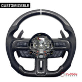 [Complete/Heated] Custom Carbon Fiber Steering Wheel for 2015-2023 Mustang