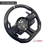 [Complete/Heated] Custom Carbon Fiber Steering Wheel for 2015-2023 Mustang