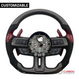 [Complete/Heated] Custom Carbon Fiber Steering Wheel for 2015-2023 Mustang