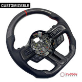[Complete/Heated] Custom Carbon Fiber Steering Wheel for 2015-2023 Mustang
