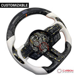 [Complete/Heated] Custom Carbon Fiber Steering Wheel for 2015-2023 Mustang