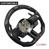 [Complete/Heated] Custom Carbon Fiber Steering Wheel for 2015-2023 Mustang