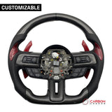 [Complete/Heated] Custom Carbon Fiber Steering Wheel for 2015-2023 Mustang