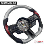 [Complete/Heated] Custom Carbon Fiber Steering Wheel for 2015-2023 Mustang
