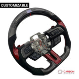[Complete/Heated] Custom Carbon Fiber Steering Wheel for 2015-2023 Mustang