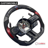 [Complete/Heated] Custom Carbon Fiber Steering Wheel for 2015-2023 Mustang