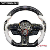 [Complete/Heated] Custom Carbon Fiber Steering Wheel for 2015-2023 Mustang