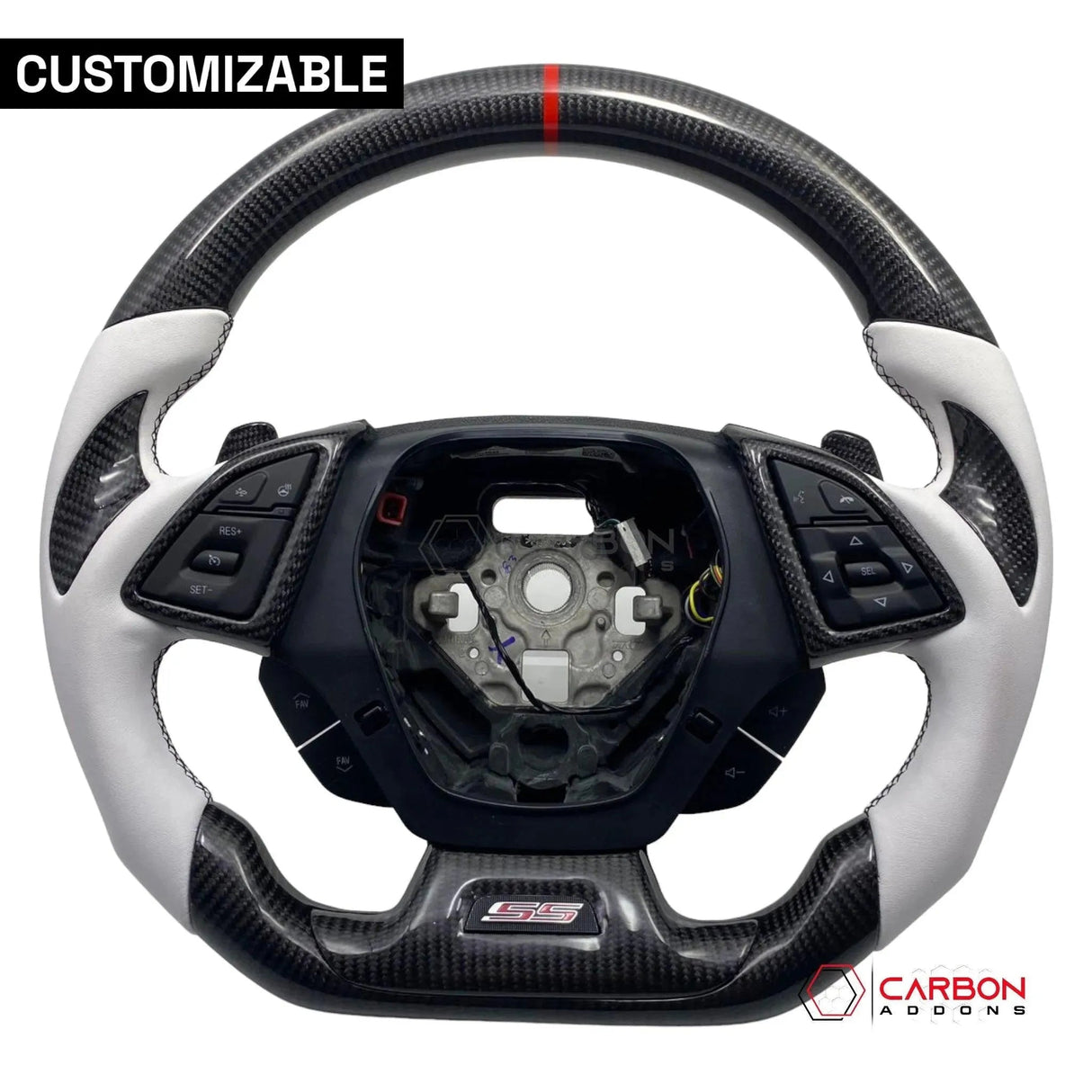 [Complete/Heated] Custom Carbon Fiber Steering Wheel For 2016-2024 Chevy Camaro