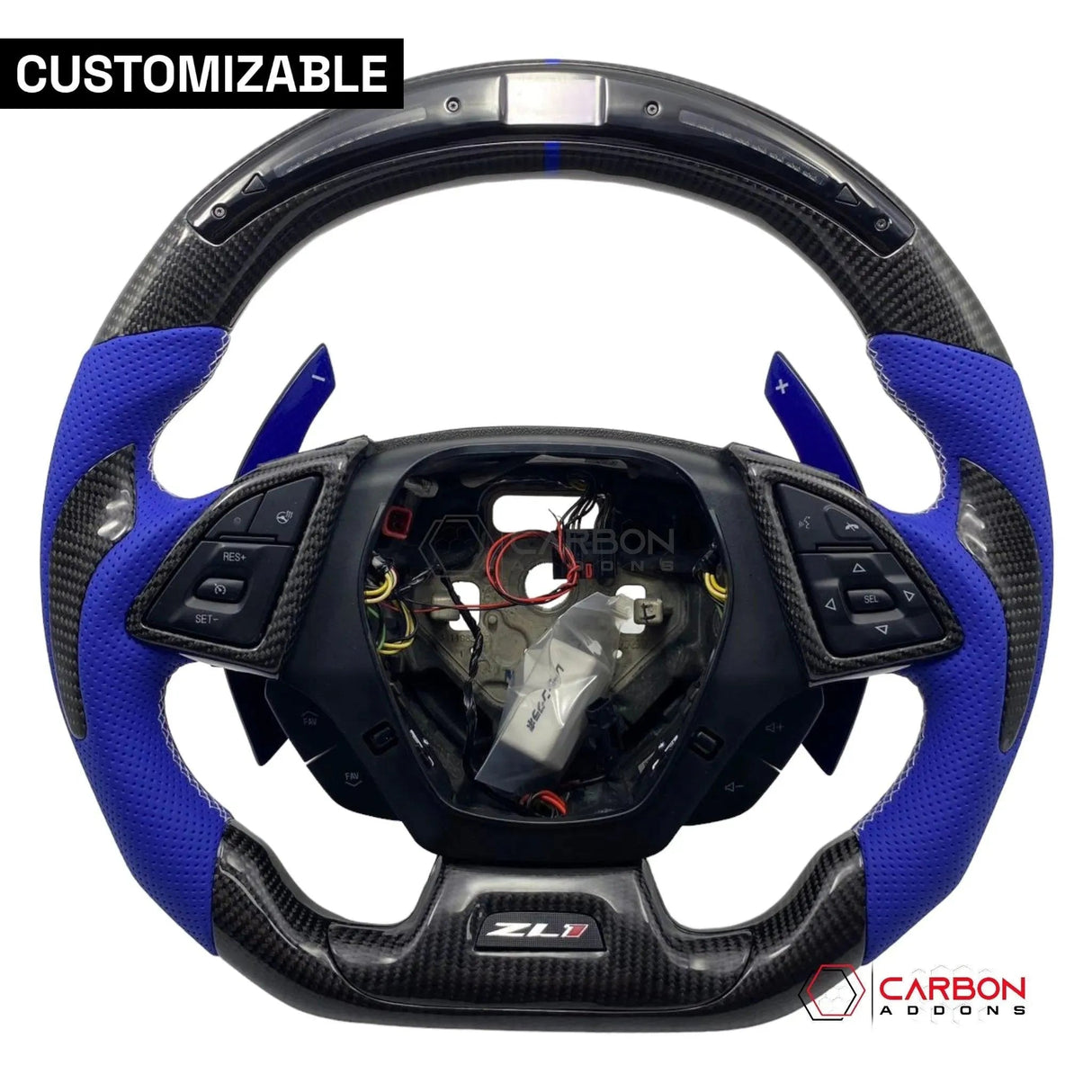 [Complete/Heated] Custom Carbon Fiber Steering Wheel For 2016-2024 Chevy Camaro